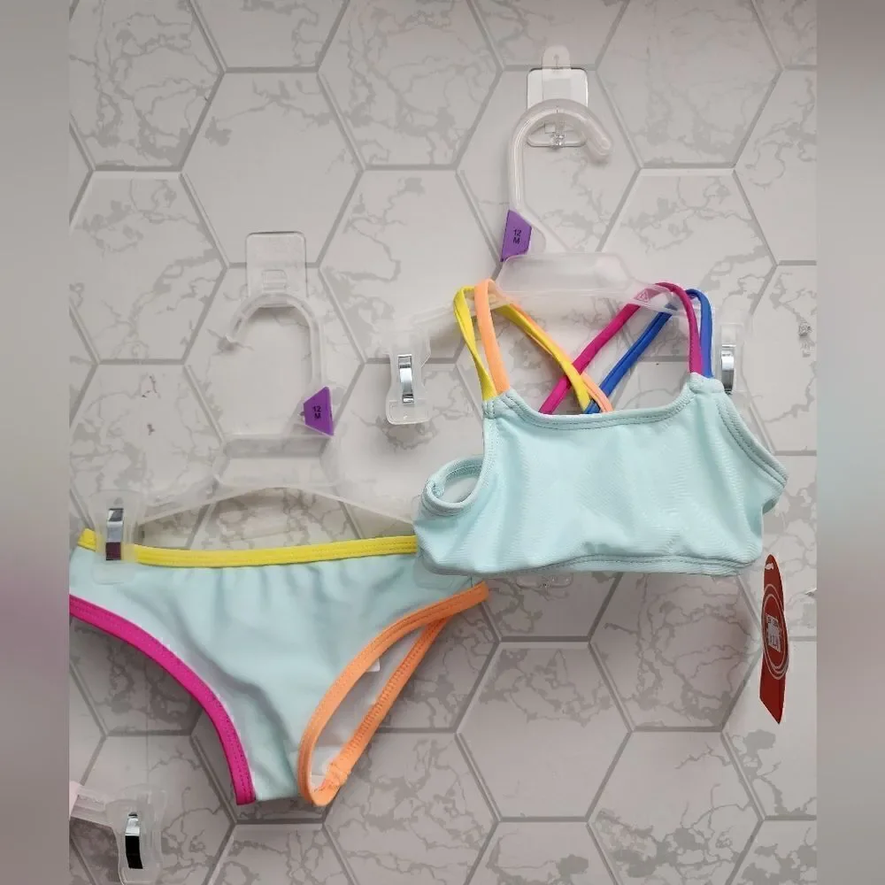 Lot of three (3) Baby Girls Summer Swimsuits, Size 12 months, New